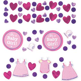 👉 Babyshower roze baby's meisjes Amscan Confetti 13051558185