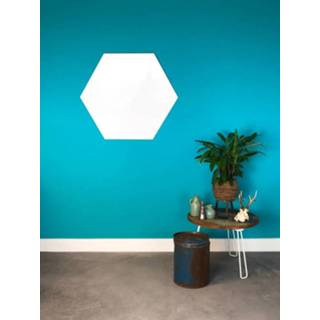 👉 Whiteboard wit zonder rand - Hexagon 100 cm 5601570637235