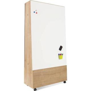 👉 Whiteboard houten Rocada Natural Verrijdbaar Statief - Zuil Voor 2 Skin Whiteboards Van 100 X 150 Cm 5601570633534