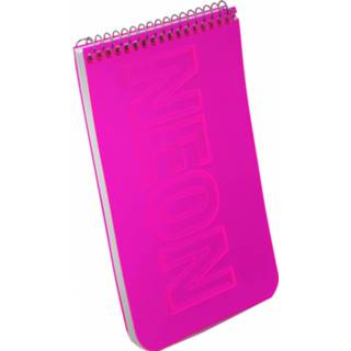 👉 Notitieboek roze Must Neon Ringband 14,5 X 9 Cm 40p 8719817559367
