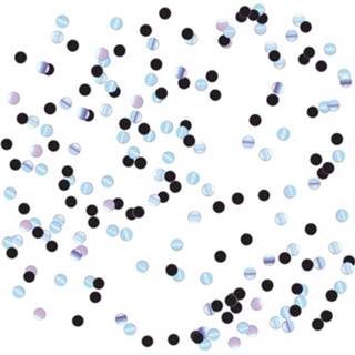 👉 Zwart multikleur Confetti Mix Holografisch/zwart Zakje 15 Gram - Feestdecoratie- Tafeldecoratie 8720147449228
