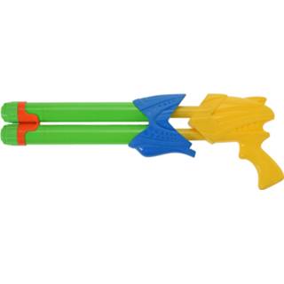 👉 Waterpistool groen geel blauw Tender Toys Groen/geel 42 Cm 8719817491117
