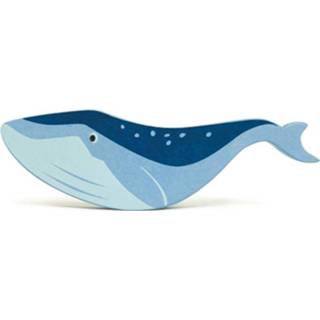 👉 Zeedier blauw hout Tender Leaf Toys Walvis Junior 20,2 X 6 Cm 191856047872