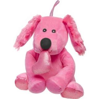 👉 Roze pluche meisjes Lg-imports Knuffelhond Valentijnsdag 17 Cm 8719817669004