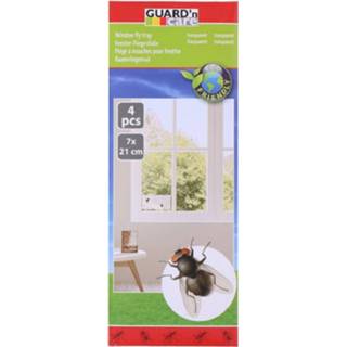 👉 Vliegenvanger transparant Guard'n Care Raam 11 X 9,5 23 Cm 4 Stuks 8711252086576
