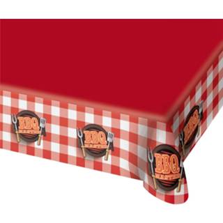 👉 Tafelkleed rood kunststof Folat Bbq Master 138 X 274 Cm 8714572651530