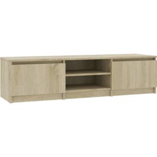 👉 Spaanplaat steigerhout grijs Vidaxl Tv-meubel 140x40x35,5 Cm Betongrijs 8719883740492