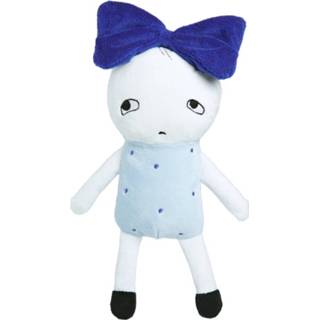 👉 Knuffelpopje blauw wit polyester Luckyboysunday Knuffelpop Junior 20 Cm Blauw/wit 659436666801