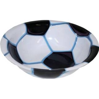 Bord plastic kunststof multikleur Voetbal Bordjes Kom/schaaltje Van 17,5 Cm - En Schaaltjes 8718758211631