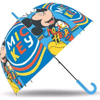 👉 Paraplu blauw polyester Disney Mickey Mouse Junior 45 Cm 8435507828529