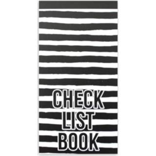 👉 Zwart wit papier Verhaak Checklistbook Zepp Strepen 10 X 20 Cm Zwart/wit 8719817657377