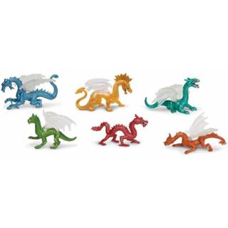 👉 Speelgoed figuur plastic kunststof multikleur Draken 6 Stuks 8718758668558