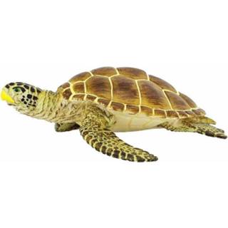 👉 Zeedier bruin geel kunststof Safari Zeedieren Karetschildpad Junior 9,19 Cm Bruin/geel 95866220204