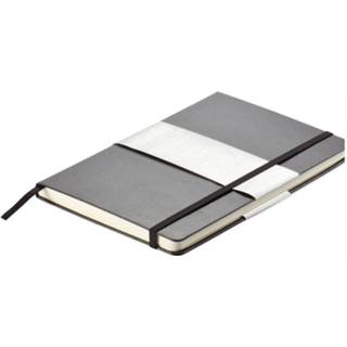 👉 Notitieboek zwart papier zilver Xd Collection A5 Hardcover Zwart/zilver 8714612067420