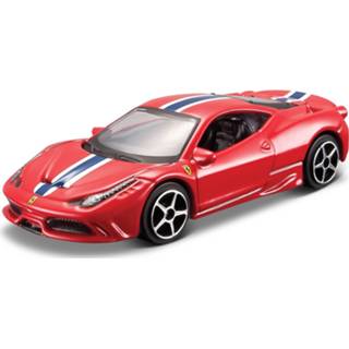 👉 Modelauto metaal rood Ferrari 458 Speciale 1:43 - Speelgoed Auto Schaalmodel 8720147991529