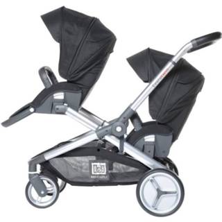 👉 Wandelwagen rode zwart Kasteel Dubbele Evolutwin Black 3660950051452