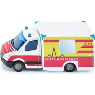 👉 Wit rood staal kunststof geel Siku Mercedes Benz Rettungsdienst 12,7 Cm Wit/rood (1536) 4006874015368
