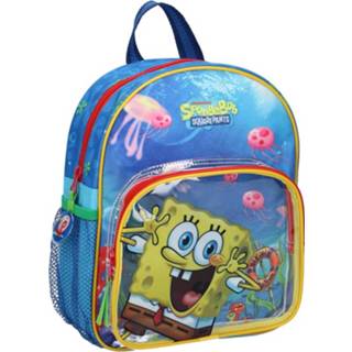 👉 Rugzak blauw polyester Spongebob Junior 28 X 9 22 Cm 8712645273894