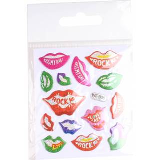 👉 Stickervel Lg-imports Lippen 7 X 11,5 Cm Folie 15 Stuks 8719817694549