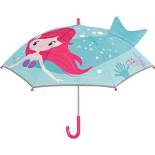 👉 Paraplu blauw polyester meisjes Perletti Sicurezza 76 Cm Fiberglass 8015831155739