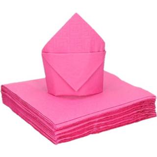 👉 Servet roze papier 20x Kleine Cocktail Servetten 25 X Cm - Tafel Versiering Feestartikelen 8719538571112