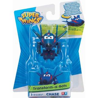 👉 Speelfiguur kunststof blauw Super Wings Transform-a-bots Mini Agent Chace 6911400361599