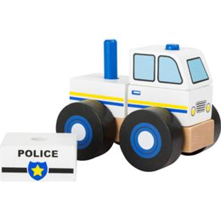 Hout small multikleur Foot Politie-auto Bouwvoertuig 4020972110725