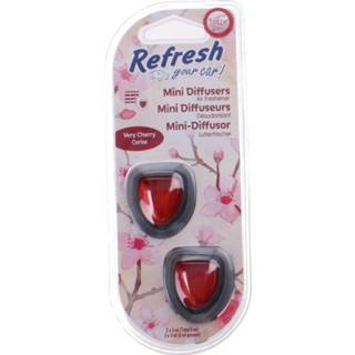 👉 Refresh Your Car Mini-luchtverfrissers Cherry Cerise 3 Ml 2 Stuks 7638900850048