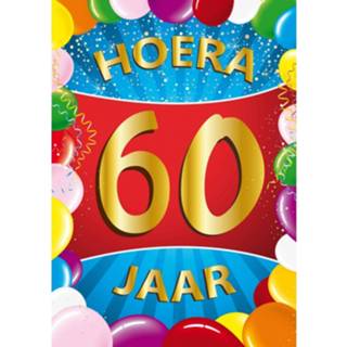 👉 Deurposter multikleur 60 Jaar Mega 8718758662877