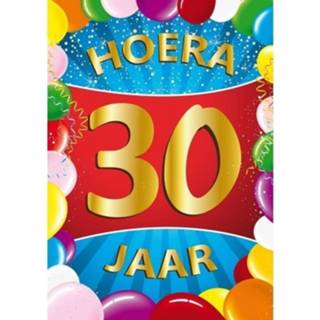 👉 Deurposter multikleur 30 Jaar Mega 8718758662822