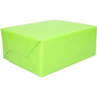 👉 Kado papier groen limoen Kadopapier lime 200 x 70 cm op rol
