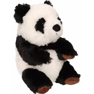 👉 Knuffel pluche multikleur Panda Zittend 19 Cm 8718758757627