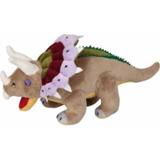 👉 Dinosaurus pluche multikleur Triceratops Knuffel 30 Cm 8719538142633