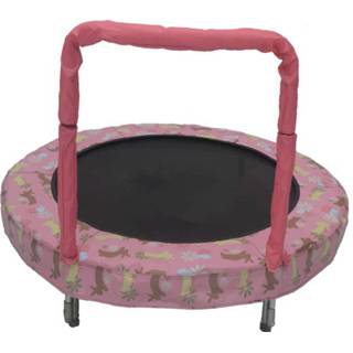 👉 Trampoline roze staal Jumpking Mini Bouncer Pink Bunny 121 Cm 839539008894