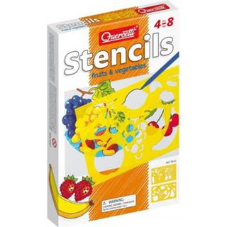 👉 Tekensjablonen kunststof multikleur Quercetti Sagome Fruit 6-delig 8007905026120