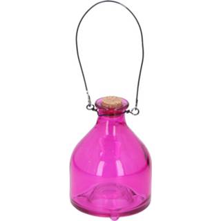 👉 Wespenvanger roze glas Wespenvangers/wespenvallen 12 Cm - Insectenvangers/insectenvallen Insectenbestrijding 8720147036381