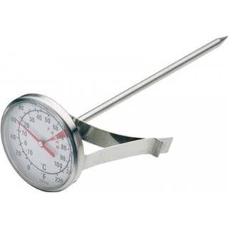 👉 Thermometer RVS zilverkleurig Kitchencraft Melk / Melkschuim - Kitchen Craft 5028250145888