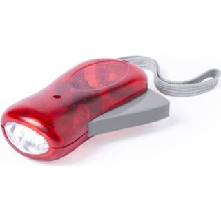👉 Knijpkat rood kunststof Zaklamp 10,5 Cm - Zaklampje Sleutelhanger 8719538878853