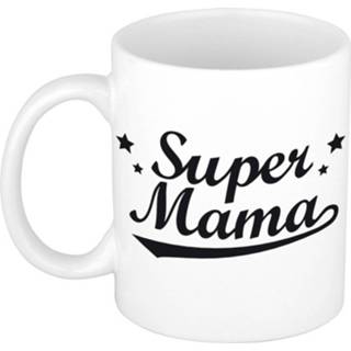 👉 Beker keramiek wit Super Mama Tekst Cadeau Mok / - Moederdag 300 Ml 8720147195682