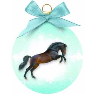 👉 Kerstboom kunststof multikleur Decoratie Kerstbal Paard 8 Cm 8719323683280