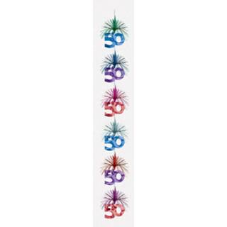 👉 Multicolor karton multikleur Amscan Cascadeslinger 50 Jaar 210 Cm 48419615675