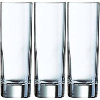 👉 Longdrinkglas glas transparant 3x Longdrinkglazen 220 Ml - 22 Cl Longdrink Glazen Water/sapglazen Van 26102703502