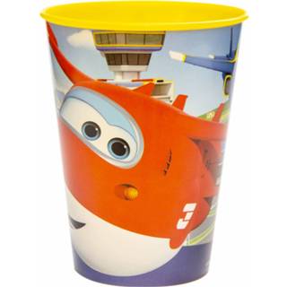 👉 Drinkbeker kunststof multikleur Lg-imports Vliegtuig 260 Ml 8719817521098