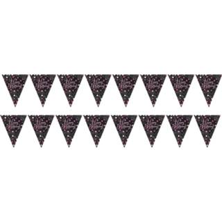 👉 Roze polyester Amscan Verjaardagsslinger Happy Birthday 396 Cm 13051665746