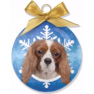 👉 Kerstboom kunststof multikleur Decoratie Kerstbal Hond King Charles Spaniel 8 Cm 8719323681576