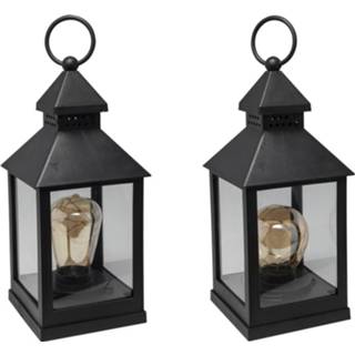 👉 Lantaarn zwart Led 23 Cm Met Lamp 5 Excl. Batterijen 8712442661917