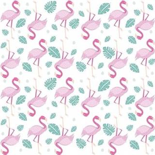 👉 Servet papier multikleur 40x Flamingo Thema Servetten 33 X Cm - Papieren 8720147186253