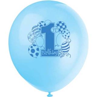 👉 Ballon blauw Haza Original Ballonnen Eerste Verjaardag 8 Stuks 11179239559