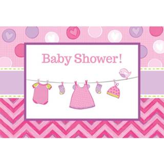 👉 Babyshower roze baby's meisjes Amscan Uitnodigingen 16 X 11 Cm 8 Stuks 13051558215