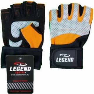 👉 Fitness handschoen oranje grijs Legend Sports Grip Oranje/grijs 8719425185989